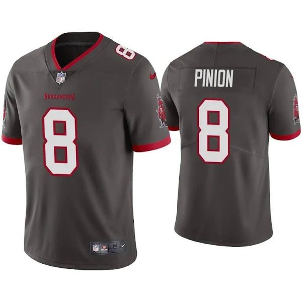 Men Tampa Bay Buccaneers #8 Bradley Pinion Nike Grey Vapor Limited NFL Jersey